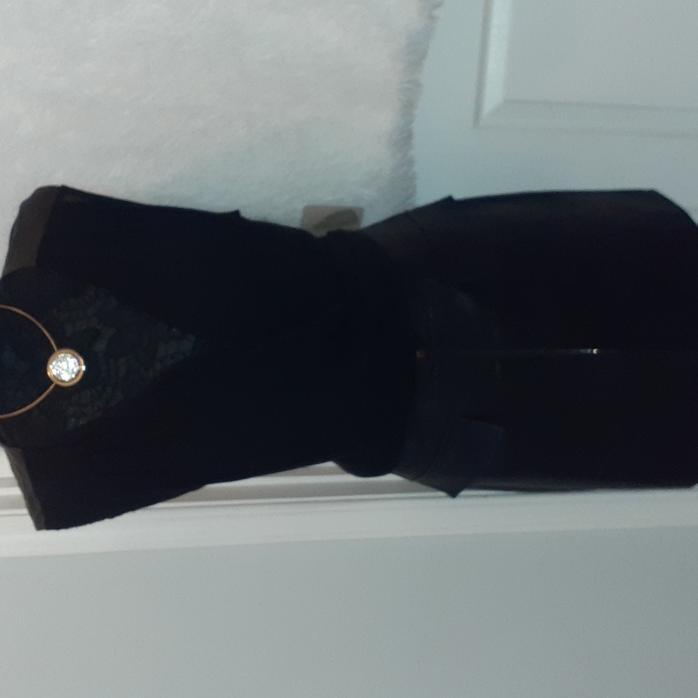 Ladies black leather skirt brand new
